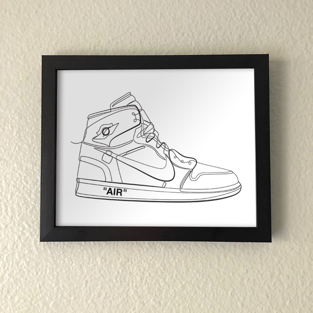 Jordan 1 Off-White Wall Art